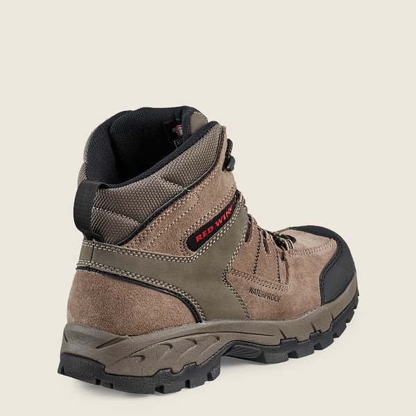 Vandrestøvler Herre - Red Wing Truhiker - 6-Inch Waterproof Safety Toe - Grå Brune - OWTGHM-678